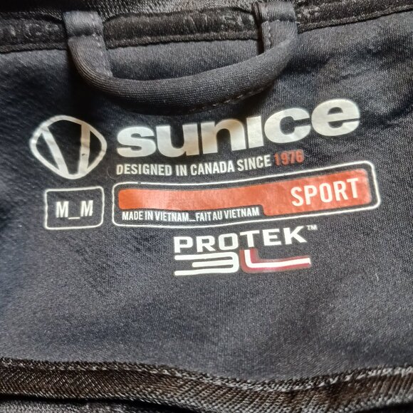 Sunice Black Womens  Softshell Sport Protek Hooded Long Jacket Car Coat Size M - Picture 11 of 16